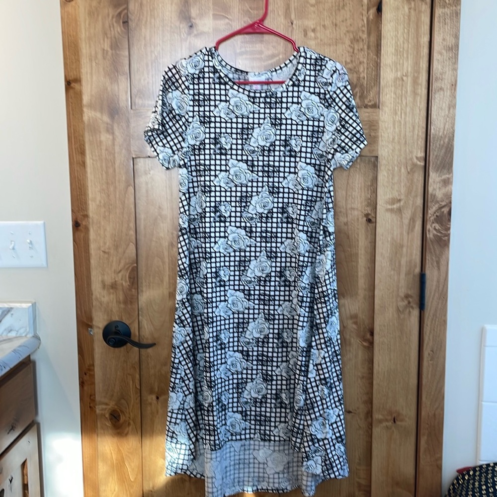 Black and White Floral Dress